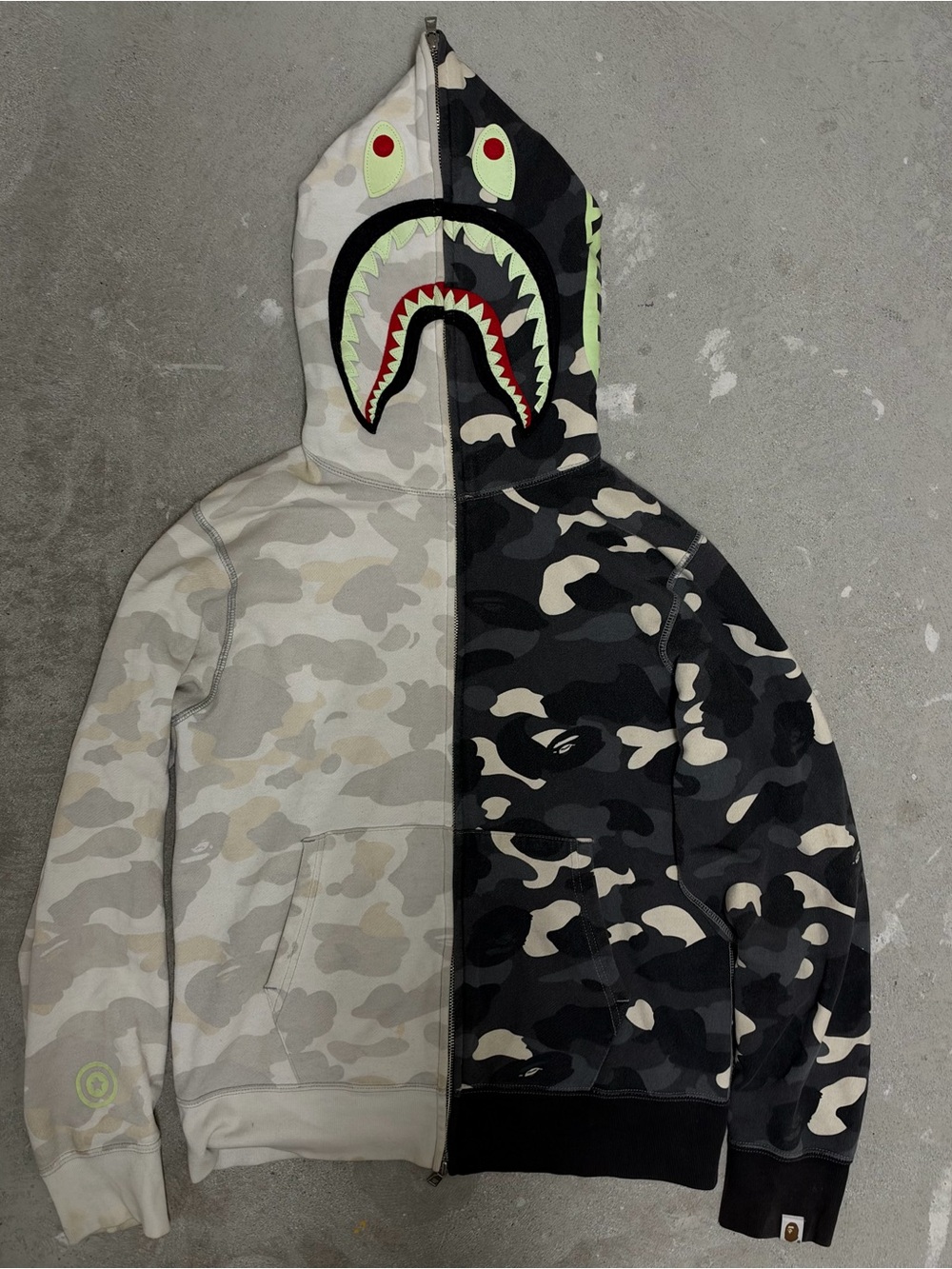 Bape Glow In the Dark Zip Hoodie
